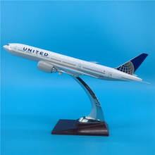 Boeing B777-escala 1:200, 32CM, EE. UU., Estados Unidos, aerolíneas, juguetes de avión, regalos para niños 2024 - compra barato