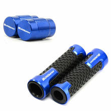 7/8''22m Handle grip handlebar grips + Wheel Tire Valve Stem Caps For Suzuki BURGMAN 650 400 2024 - buy cheap