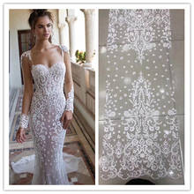 Sophia-9.9806 moda lentejuelas tul bordado tela de encaje de red francesa para vestido de fiesta 2024 - compra barato