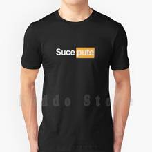 Sucepute Hub T Shirt Print For Men Cotton New Cool Tee Sucepute Alkpote Vald Megapute Rap Sucks Damso Brussels Paris La France 2024 - buy cheap