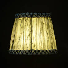 Luminária de parede de tecido para casa e sala, lâmpada de decoração de vela, abajur, vintage