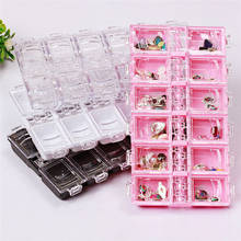 12 Slots Adjustable Plastic Storage Box Case Transparent Rectangle Organizer Beads Earring Jewelry Container 2024 - buy cheap