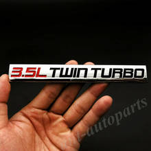 Metal Chrome 3.5L Twin Turbo Engine Car Auto Trunk Emblem Badge Decals Sticker 2024 - buy cheap