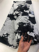 New French Net Lace Fabric African Organza Lace Fabric High Quality Embroidered Lace Fabric For Nigerian Dress     COP-0015 2024 - buy cheap