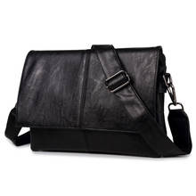 High Quality Leather Men's Messenger bags Casual Soft PU Leather Male Travel Shoulder bag brand Designer Crossbody bags Bolsas 2024 - buy cheap