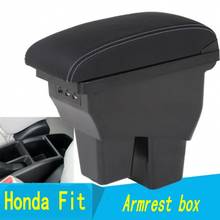 Armrest box For Honda Fit Jazz 2014 2015 2016 2017 2018 central Console content box car styling 2024 - buy cheap