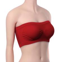 Sujetador Bandeau sin tirantes para mujer, ropa interior Sexy de tubo, sujetador sin aros ni costuras, Tops sin tirantes 2024 - compra barato