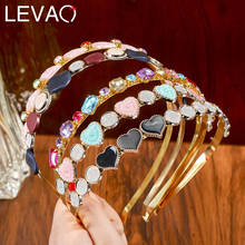 Levao  Enamel Rhinestone Handmade Headband For Elegant Women New Hair Bands Bezel Headwear Hairband 2024 - buy cheap
