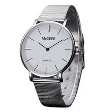 New Luxury Watch Fashion Stainless Steel Men Quartz Analog Wristwatch Roman Numerals Men's Watches Reloj Hombre Simple hours 2024 - buy cheap