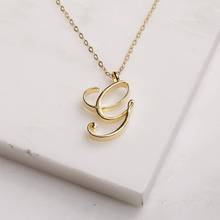 Gift Cursive English letter G name Sign fashion lucky Monogram pendant necklace alphabet Initial mother friend family  jewelry 2024 - buy cheap