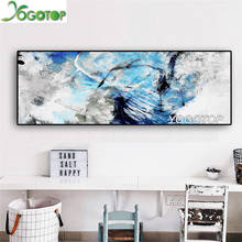 Large Blue Abstract Geometry Line Oil Painting Landscape diamond embroidery diy diamond painting 5D Full Mosaic Decor YY2655 2024 - buy cheap