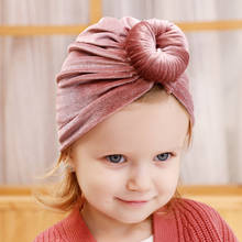 Girls Velet Snail Hat Baby Cute Donut Hats Newborn Warm Turban Infant Soft Bebes Head Hoop Children Headwrap Bebe Autumn Beanies 2024 - buy cheap