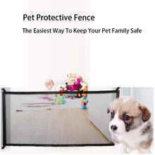 Pet Fence Gate Ingenious Magic Safety Puppy Barrier Fence Mesh Guard Enclosure Dog Gate Indoor and Outdoor Pet Railing Supplies 2024 - buy cheap
