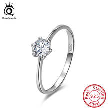 Orsa jewels, anel de prata esterlina 925, anel para mulheres, novidade 2020, aaaa, zircônia cúbica, anel de joias de prata sr116 2024 - compre barato