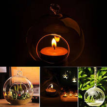 Candle Light Holder BAUBLE SPHERE BALL Tea Light Holder Round Glass Clear Candlestick - 6CM Romantic Wedding Decors Stylish 2024 - buy cheap