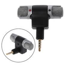 OOTDTY Mini 3.5mm Jack Microphone Stereo Mic For Recording Mobile Phone Microphone Electret Condenser Microphone for Smartphone 2024 - buy cheap