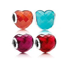 Contas de vidro murano para pulseiras, 4 cores amuletos de prata esterlina 925 contas finas para fazer jóias 2024 - compre barato