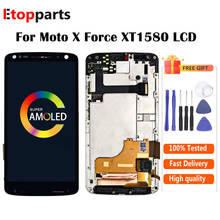 Display For Motorola moto x force LCD XT1580 LCD Screen With Touch Screen Digitizer Assembly with frame Free Shipping 2024 - buy cheap