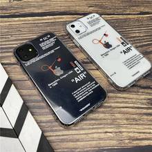 Clear on off soft case for iphone 12 mini 11 pro x xs max xr 8 7 6 6s plus SE 2 leather phone cover Street fashion coque fundas 2024 - buy cheap