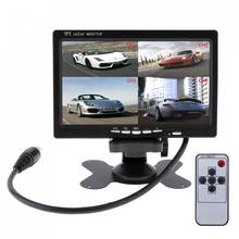 7 Inch TFT LCD Auto Car Rear view Rearview Monitor 4 Video Input + Automatic Identify Input Signal with Stand-alone Headrest 2024 - buy cheap