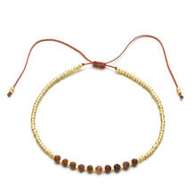 ZMZY-pulsera con cuentas de piedra Natural para mujer, brazalete ajustable multicolor, Miyuki, regalo de joyería 2024 - compra barato