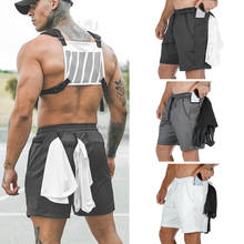 Summer Running Shorts Men Sports Shorts Elastic Waist Fitness Gym Shorts Quick Dry Male Training Jogging Sportwear Plus Size 2024 - buy cheap