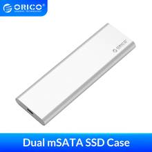 Carcasa ORICO de aluminio Dual Bay mSATA tipo C SSD USB3.1 GEN2 compatible con 10Gbps de alta velocidad para Mac -Silver MSG-RC3 2024 - compra barato