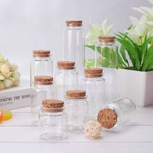 80pcs 10-60ml Glass Bottles Clear Drifting Bottles Christmas Small Wishing Bottles with Cork Stoppers for Wedding Birthday Party 2024 - buy cheap
