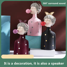 Y-355 Mini Bubble Girl Wireless Bluetooth Speaker Cartoon Gift Home Decoration Mini Speaker 2024 - buy cheap