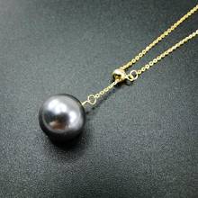 Collar de perlas naturales para mujer, joyería de plata de ley 925, collar de perlas de 12mm para regalo 2024 - compra barato