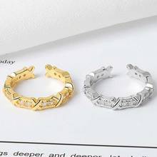 Punk Fashionable Classic Simple Personality Wedding Ring Golden Mini Zircon Gold Fashion Jewelry Woman Men Ring  anillo  панк 2024 - buy cheap