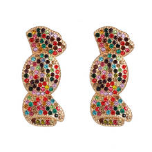 2020 Fashion Candy Crystal Earrings Jewelry Women Vintage Statement Crystal Earrings For Women Jewelry Factory Price 2024 - buy cheap