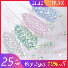 450pcs / Pack Mix size pink opal crystal Nail Art rhinestones for 3d charm flat glass Non Hotfix diy nail decorations 2024 - buy cheap