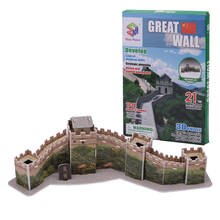 EVA всемирно известные архитектурные здания 3D головоломка 21 шт Китай Great Wall Обучающие игрушки-пазлы для детей 2024 - купить недорого