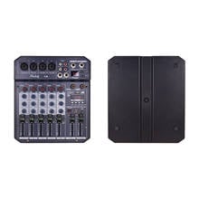 Muslady T6 Portable 6-Channel Sound Card Mixing Console Audio Mixer Built-in 16 DSP 48V Phantom power Supports BT Connection MP3 2024 - buy cheap