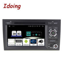 Idoing 7" 2 din Andriod 9.0 Car DVD Multimedia Player For Audi A4 S4 B6/B7 RS4 2002-2008 PX5 4G+64G Octa Core IPS GPS Navigation 2024 - buy cheap