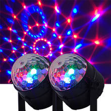 Ir Remote Control Led Rgb Mini Stage Light Dj Disco Party Laser Light Magic Crystal Ball Lamp 3W Laser Light  (2Pcs/Lot) 2024 - buy cheap