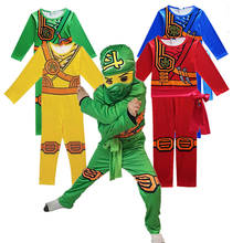 Child Anime Fancy Party Dress Up Carnival Halloween Costume for Kids Ninja Cosplay Superhero Jumpsuit 2024 - buy cheap