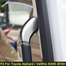 Lapetus Car Styling Pillar B Center Row Armrest Handle Catch Cover Trim 4 Pcs Fit For Toyota Alphard / Vellfire AH30 2016 - 2021 2024 - buy cheap