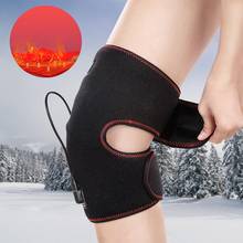 Heat Therapy Knee Brace Wrap Heating Pad Hot Compress For Knee Sprains Cramps Joint Pain Arthritis Pain Relief 2024 - buy cheap