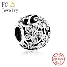 FC Jewelry-abalorio para pulsera de plata de ley 925, dije con diseño floral, ideal para primavera y primavera, Berloque 2019 2024 - compra barato