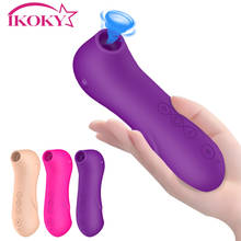 IKOKY-vibrador para clítoris con ventosa para mujeres, estimulador de Vagina y clítoris, juguete sexual de succión del pezón para lamer Oral 2024 - compra barato