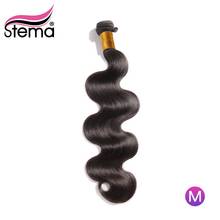 Stema-aplique ondulado de cabelo brasileiro, extensão capilar ondulada, não-remy, de comprimento longo, 10-30, 40 tamanhos 2024 - compre barato