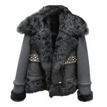 2020 New Female Coats Winter Female Sheepskin Thicker Warm Real Sheep Leather Jackets Female Natural Coats Sheep Fur Collar 2024 - buy cheap