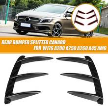 Car Rear Bumper Lip Spoiler Canards for Mercedes Benz W176 A200 A250 A45 AMG 2024 - buy cheap