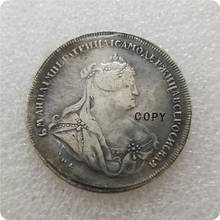 1739 RÚSSIA 1 RUBLO Cópia Moeda moedas comemorativas-moedas réplica medalha moedas colecionáveis 2024 - compre barato