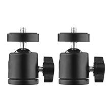 Mini tripé com cabeça de bola e parafuso universal, 2 peças, suporte de luz monopé para câmera dslr ildc dv 2024 - compre barato