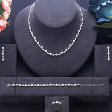 Conjunto de joias estilo africano, 4 peças, fantasia de zircônia, estilo dubai, diamante e zircônia cúbica 2024 - compre barato