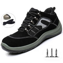 Labor Insurance Shoes Men's Work Safety Shoes Anti-smashing Anti-piercing Steel Toe Cap Work Shoes Outdoor Training Shoes 2024 - buy cheap