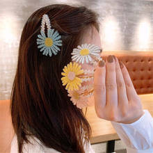 Pasadores de flores de cristal para mujer, pinza lateral para el pelo, horquilla brillante, adorno para vacaciones 2024 - compra barato
